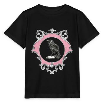 Flowers goth goth skull death skull punk - Stanley/Stella MINI CREATOR Kids’ T-Shirt - black - Front - Mikhail (115cm)