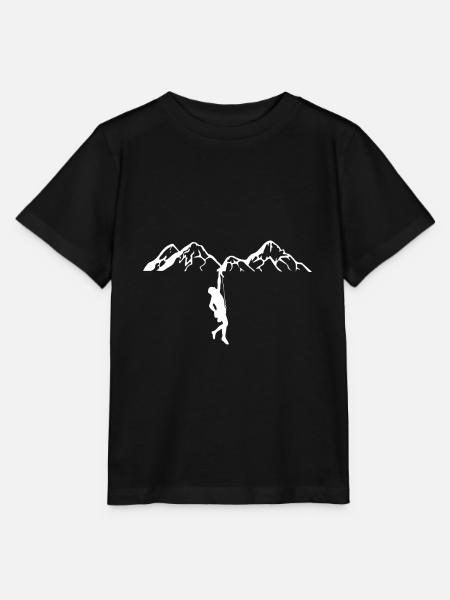 Rock climbing - Stanley/Stella MINI CREATOR Kids’ T-Shirt - black