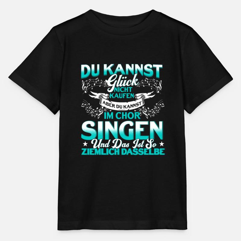 Chor Singen Sänger Chormitglied Geschenk - Stanley/Stella Kinder T-Shirt MINI CREATOR - Schwarz