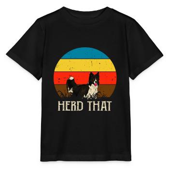 Herd that - Saying for shepherd and dog - Stanley/Stella MINI CREATOR Kids’ T-Shirt - black - Front - Mikhail (115cm)