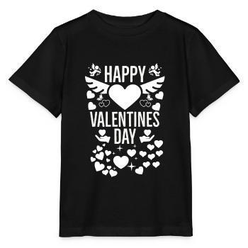 La Saint-Valentin, la Saint-Valentin, la Saint-Valentin - T-shirt bio MINI CREATOR Stanley/Stella Enfant - noir - Devant - Mikhail (115cm)