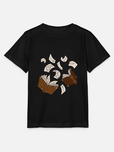 Hexenbücher Zaubersprüche Fliegende Seiten - Stanley/Stella Kinder T-Shirt MINI CREATOR - Schwarz