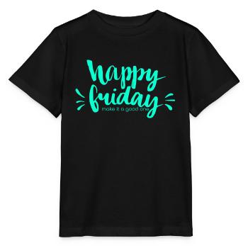 Happy Friday Happy Merry Friday - Stanley/Stella MINI CREATOR Kids’ T-Shirt - black - Front - Mikhail (115cm)