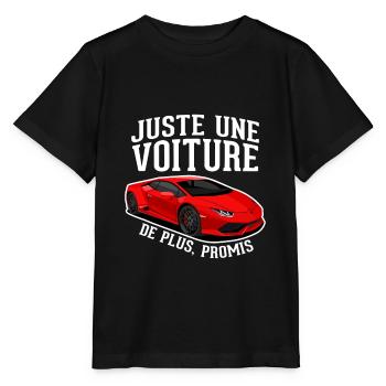 Juste une voiture de plus - humour cadeau - T-shirt bio MINI CREATOR Stanley/Stella Enfant - noir - Devant - Mikhail (115cm)