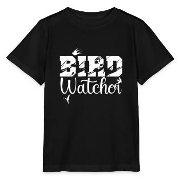 Observation des oiseaux - T-shirt bio MINI CREATOR Stanley/Stella Enfant - noir - Devant - Mikhail (115cm)
