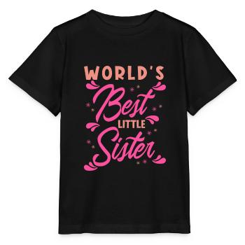 Weltbeste Schwester - Stanley/Stella Kinder T-Shirt MINI CREATOR  - Schwarz - Vorne - Mikhail (115cm)