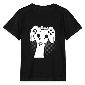 Contrôleur de puissance de joueur | Jeux - T-shirt bio MINI CREATOR Stanley/Stella Enfant - noir - Devant - Mikhail (115cm)