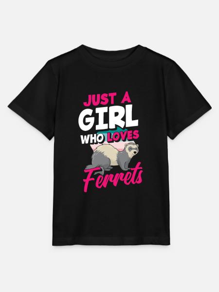 Lustiges Frettchenbesitzer Frettchen Liebhaber - Stanley/Stella Kinder T-Shirt MINI CREATOR - Schwarz