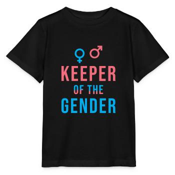 Keeper of the Gender Reveal Party - Stanley/Stella MINI CREATOR Kids’ T-Shirt - black - Front - Mikhail (115cm)