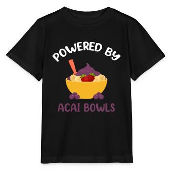 Imprimé Smoothie brésilien Powered by Acai Bowls - T-shirt bio MINI CREATOR Stanley/Stella Enfant - noir - Devant - Mikhail (115cm)