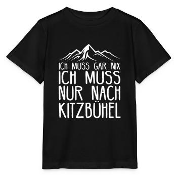 Kitzbühel Österreich Skifahren Geschenkidee - Stanley/Stella Kinder T-Shirt MINI CREATOR  - Schwarz - Vorne - Mikhail (115cm)
