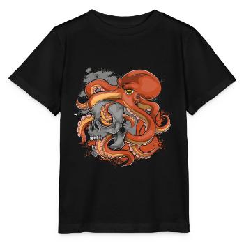 Poulpe poulpe poulpe - T-shirt bio MINI CREATOR Stanley/Stella Enfant - noir - Devant - Mikhail (115cm)