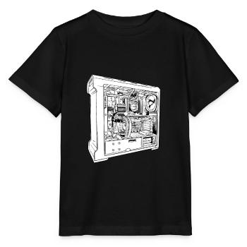 Gamer PC Gift Open Gamer PC Intérieur - T-shirt bio MINI CREATOR Stanley/Stella Enfant - noir - Devant - Mikhail (115cm)