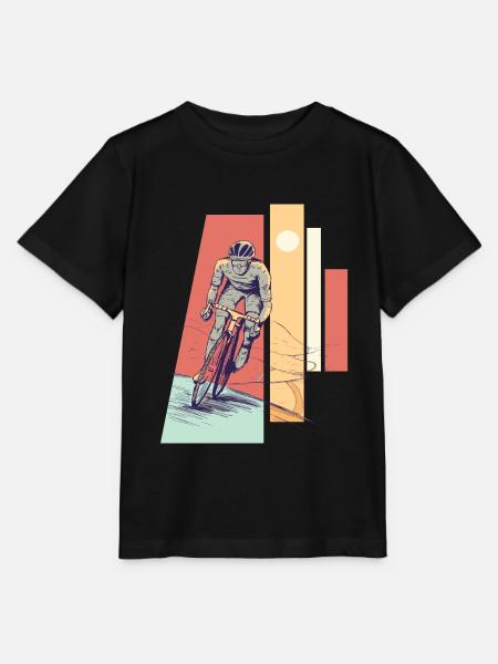 Rennrad Fahrer - Stanley/Stella Kinder T-Shirt MINI CREATOR - Schwarz