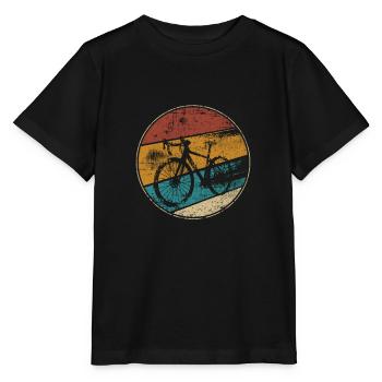 Vintage racing bike - Stanley/Stella MINI CREATOR Kids’ T-Shirt - black - Front - Mikhail (115cm)