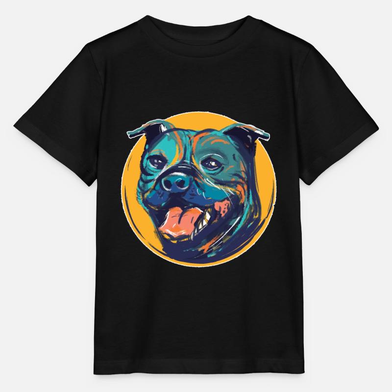 staffordshire - T-shirt bio MINI CREATOR Stanley/Stella Enfant - noir