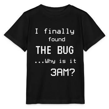 Programmeurs mèmes Informaticiens - T-shirt bio MINI CREATOR Stanley/Stella Enfant - noir - Devant - Mikhail (115cm)