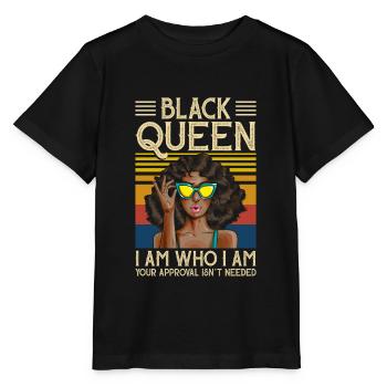 Black Queen - T-shirt bio MINI CREATOR Stanley/Stella Enfant - noir - Devant - Mikhail (115cm)