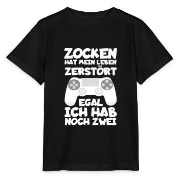 Zocken - Stanley/Stella Kinder T-Shirt MINI CREATOR  - Schwarz - Vorne - Mikhail (115cm)