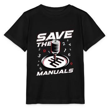 Save The Manuals Auto Tuning Tuner - Stanley/Stella Kinder T-Shirt MINI CREATOR  - Schwarz - Vorne - Mikhail (115cm)