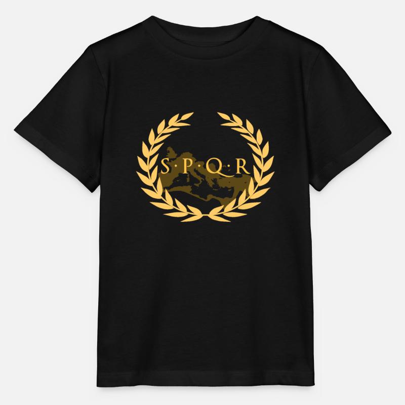 SPQR - Senatus Populus Que Romanus - Empire romain - T-shirt bio MINI CREATOR Stanley/Stella Enfant - noir