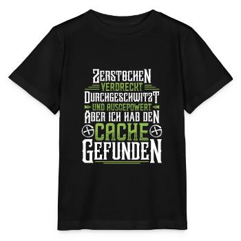 Zerstochen, verdreckt, durchgeschwitzt und ausgepo - Stanley/Stella Kinder T-Shirt MINI CREATOR  - Schwarz - Vorne - Mikhail (115cm)