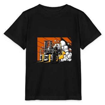 Chariots élévateurs Course Cadeau Élévateur élévateur cool - T-shirt bio MINI CREATOR Stanley/Stella Enfant - noir - Devant - Mikhail (115cm)