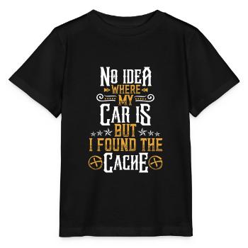 Keine Ahnung wo mein Auto ist #Geocaching - Stanley/Stella Kinder T-Shirt MINI CREATOR  - Schwarz - Vorne - Mikhail (115cm)
