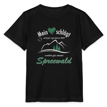 Spreewald Brandenburg Wald Wandern Geschenkidee - Stanley/Stella Kinder T-Shirt MINI CREATOR  - Schwarz - Vorne - Mikhail (115cm)