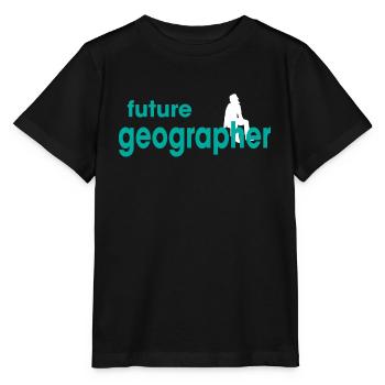Future Geographer - Stanley/Stella MINI CREATOR Kids’ T-Shirt - black - Front - Mikhail (115cm)