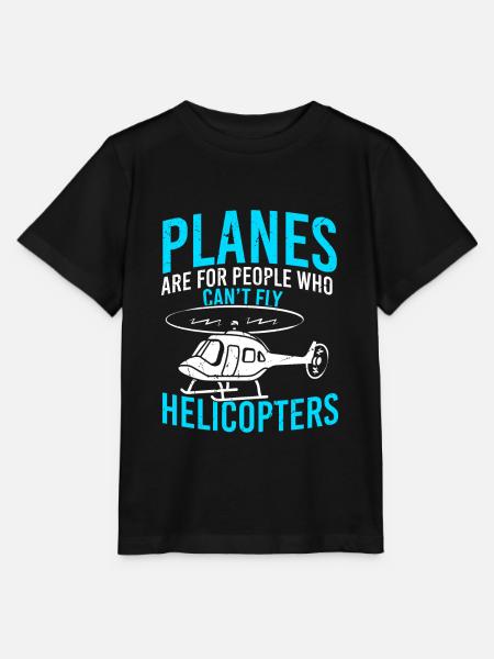 Hubschrauber - Stanley/Stella Kinder T-Shirt MINI CREATOR  - Schwarz