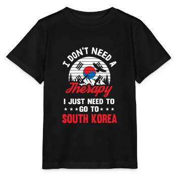 South Korea Therapy South Korea Retro Gift - Stanley/Stella MINI CREATOR Kids’ T-Shirt - black - Front - Mikhail (115cm)