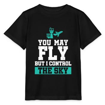 Air traffic controllers - Stanley/Stella MINI CREATOR Kids’ T-Shirt - black - Front - Mikhail (115cm)