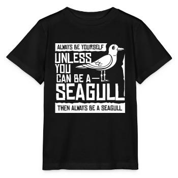 Mouettes Oiseaux de mer Möven Mer - T-shirt bio MINI CREATOR Stanley/Stella Enfant - noir - Devant - Mikhail (115cm)