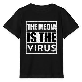 Das Medium ist das Virus - Stanley/Stella Kinder T-Shirt MINI CREATOR  - Schwarz - Vorne - Mikhail (115cm)