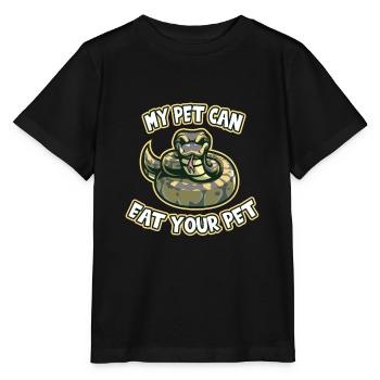 Snake Mein Haustier Kann Dein Haustier Fressen - Stanley/Stella Kinder T-Shirt MINI CREATOR  - Schwarz - Vorne - Mikhail (115cm)