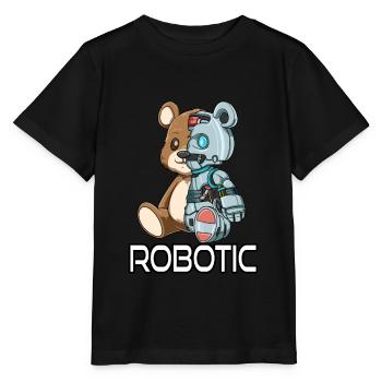 Drôle robotique Cyborg - T-shirt bio MINI CREATOR Stanley/Stella Enfant - noir - Devant - Mikhail (115cm)