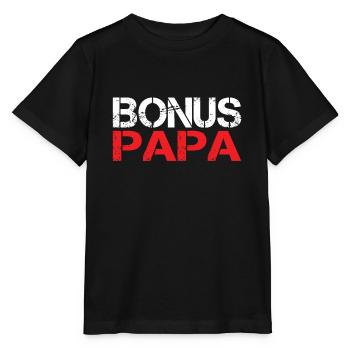 Bonus Papa - Stanley/Stella Kinder T-Shirt MINI CREATOR  - Schwarz - Vorne - Mikhail (115cm)