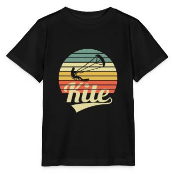 Kite Surfer Vintage Kitesurfing Kitesurfer Kiter - Stanley/Stella MINI CREATOR Kids’ T-Shirt - black - Front - Mikhail (115cm)