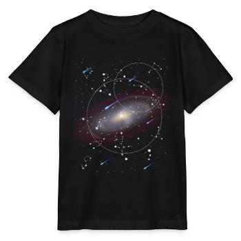Astronomie - Stanley/Stella Kinder T-Shirt MINI CREATOR  - Schwarz - Vorne - Mikhail (115cm)