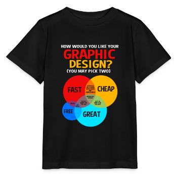 Designerin Grafiker Grafik Designer Künstler - Stanley/Stella Kinder T-Shirt MINI CREATOR  - Schwarz - Vorne - Mikhail (115cm)