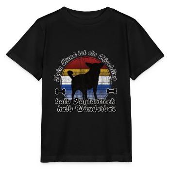 Mischling Hund fantastisch Wunderbar Sunset - Stanley/Stella Kinder T-Shirt MINI CREATOR  - Schwarz - Vorne - Mikhail (115cm)