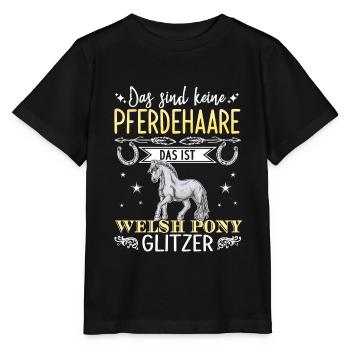 Das sind keine Pferdehaare das ist Welsh Pony Glit - Stanley/Stella Kinder T-Shirt MINI CREATOR  - Schwarz - Vorne - Mikhail (115cm)