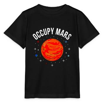 Besetzen Sie Mars Nasa Astrologie Raumfahrt Spaß - Stanley/Stella Kinder T-Shirt MINI CREATOR  - Schwarz - Vorne - Mikhail (115cm)
