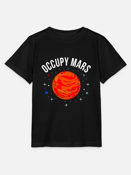 Besetzen Sie Mars Nasa Astrologie Raumfahrt Spaß - Stanley/Stella T-shirt MINI CREATOR til børn - sort