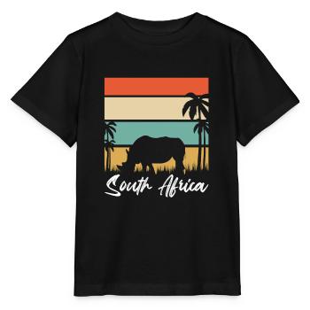 Afrique du Sud - T-shirt bio MINI CREATOR Stanley/Stella Enfant - noir - Devant - Mikhail (115cm)