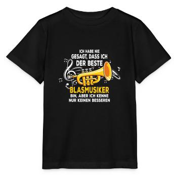 Der Beste Blasmusiker Blasmusik Trompete Musiker - Stanley/Stella Kinder T-Shirt MINI CREATOR  - Schwarz - Vorne - Mikhail (115cm)