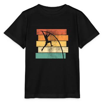 Pole Vaulting Pole Vault Retro - Stanley/Stella MINI CREATOR Kids’ T-Shirt - black - Front - Mikhail (115cm)