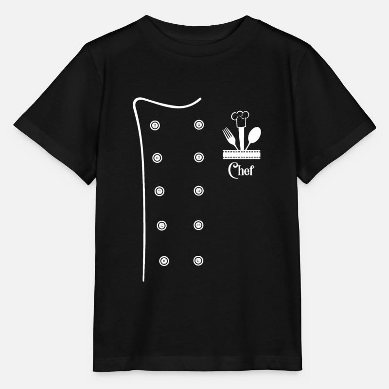 Chef chef de cuisine veste de chef cadeau pour la cuisine - T-shirt bio MINI CREATOR Stanley/Stella Enfant - noir
