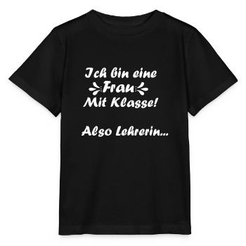 Lehrerin - Stanley/Stella Kinder T-Shirt MINI CREATOR  - Schwarz - Vorne - Mikhail (115cm)
